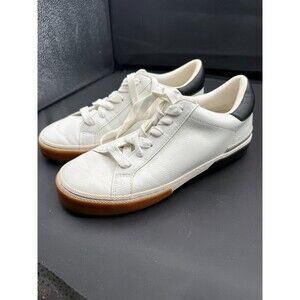 A ‎ New Day Maddison Fashion Sneakers Womens Size 8 White Faux Leather Casual